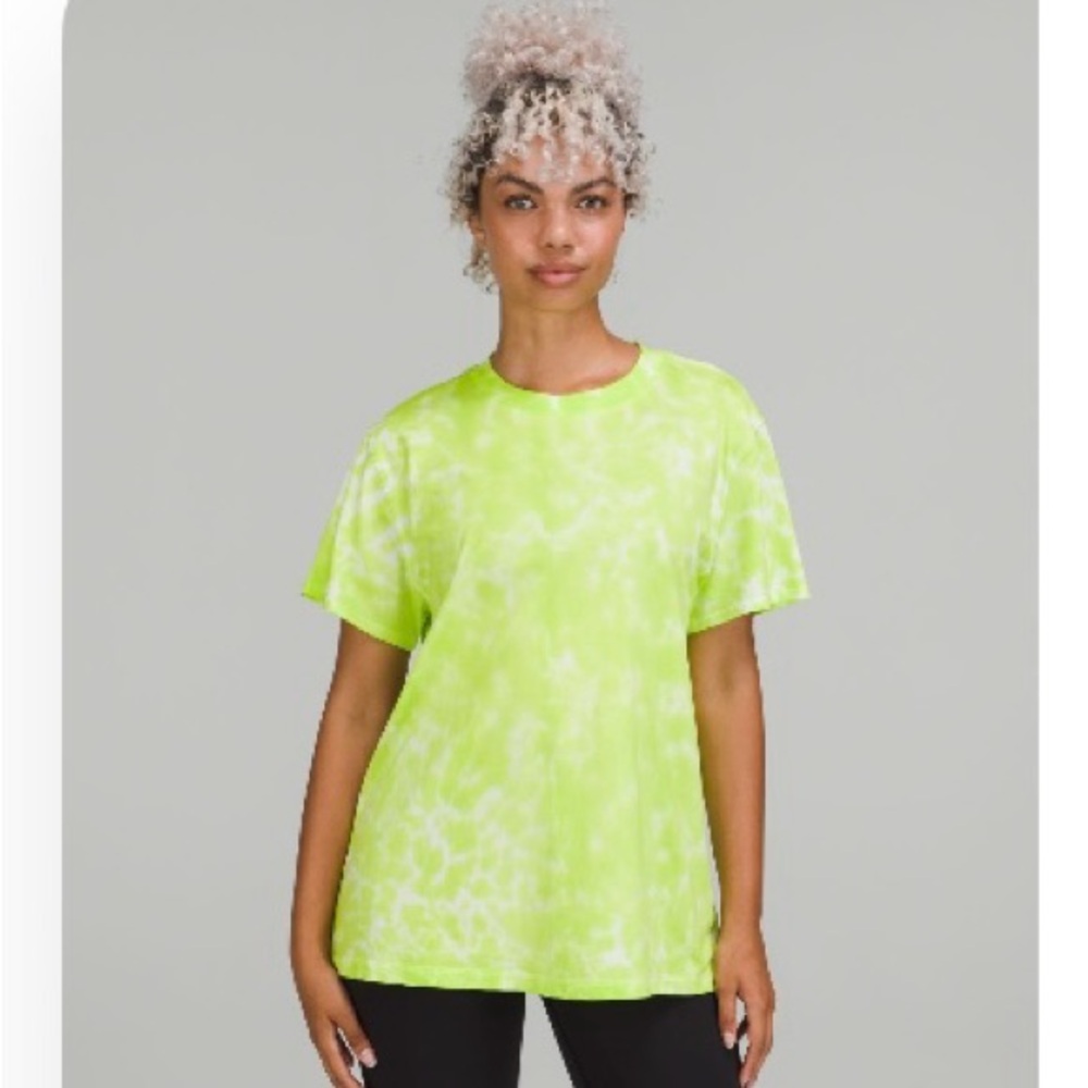 Lululemon All Yours Cotton T-Shirt Tie-Dye size:14